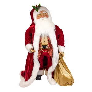 Kurt Adler 40-Inch Jacqueline Kent Traditional Santa With Bag - 1 of 4