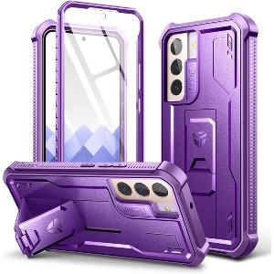 Dexnor for Samsung Galaxy S22 Case, [Built in Screen Protector and Kickstand] Heavy Duty Military Grade Protection - 1 of 3