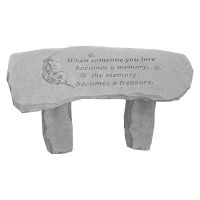 Kay Berry If You Pause to Reflect… Small Bench Decorative Stones, Multicolor