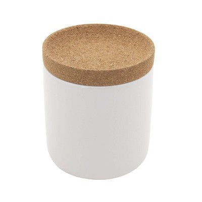 Kamenstein Ceramic and Cork Garlic Keeper White: Kitchen Storage, Ceramic Garlic Holder, 5" Height, Spot Clean — фото 2