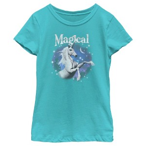 Girl's Lost Gods Magical Unicorn T-Shirt - 1 of 4