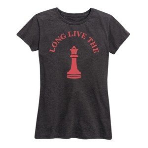 Women's - Instant Message - Long Live The Queen Short Sleeve Graphic T-Shirt - 1 of 4
