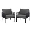 Patio Accent Chair,Modern Arm Chair With Waterproof Thick Cushion,Patio Chairs Outdoor,Outdoor Furniture -Maison Boucle - 2 of 4