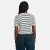 Timberland Women's Striped Cropped Short Sleeve T-Shirt - 3 of 4