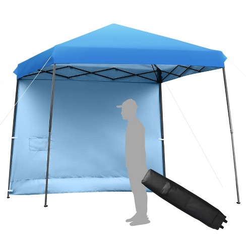 Tangkula 10x10 ft Pop up Canopy Tent One Person Set-up Instant Shelter with Central Lock W/ Roll-up Side Wall - image 1 of 4