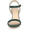 Allegra K Women's Slingback Chunky High Heels Sandals - 2 of 4