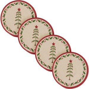 Park Designs Feather Tree Placemat 15" Dia Set Of 4 - 1 of 4