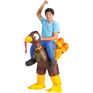 Halloween Express Men's Turkey Rider Inflatable Costume  1 PC - 1 of 1