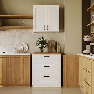 Famapy Multi - Use White Kitchen Cabinet Pantry Wall - Mounted Cabinet: Countertop - Free,DIY Ready，Versatile Setup – Fit Any Style - 1 of 4