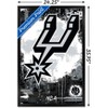 Trends International NBA San Antonio Spurs - Maximalist Logo 23 Framed Wall Poster Prints - 3 of 4