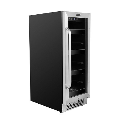 Whynter BBR-638SB 12 inch Built-In 60 Can Undercounter Stainless Steel Beverage Refrigerator with Reversible Door, Digital Control, Lock and Carbon