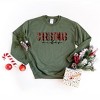 Simply Sage Market Women's Graphic Sweatshirt Leopard Plaid Christmas - 3 of 4