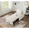NicBex Couches for Living Room Armless Convertible Sleeping Single Sofa Bed Velvet Upholstered Couch with Removable Back for Apartment - 2 of 4