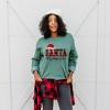 Simply Sage Market Women's Graphic Sweatshirt  Santa Stop Judging Me Plaid - 2 of 4