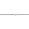Black Bow Jewelry 0.8mm 14k White Gold Solid Round Snake Chain Necklace - 4 of 4
