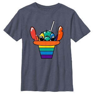 Boy's Lilo & Stitch Rainbow Shave Ice Stitch T-Shirt - 1 of 4