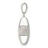 Black Bow Jewelry Sterling Silver 18mm Polished Puffed Star Pendant - 2 of 4