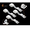 Allegra K Women's Soft Transparent Fashion Invisible Shoulder Bra Straps White 1.3cm Width 2 Pairs - 2 of 4
