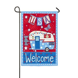 Evergreen Always at Home Garden Suede Flag 12.5 x 18 Inches Indoor Outdoor Decor - 1 of 1