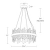 LNC Combrocollia 1-Lights 23.6" Modern Luxury Integrated LED Crystal Chandelier,Black and Gold - 3 of 4
