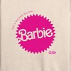 Women's - Barbie - Mattel Barbie Burst Lightweight French Terry Wide Neck Long Sleeve Shirt - 2 of 4