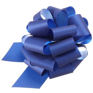 Unique Bargains Personalized Sparkly Gift Wrapping Large Pull Bows for Wedding Baskets 5 Pcs - 1 of 4