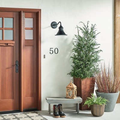 Northland 12" Black Aluminum Outdoor Wall Light