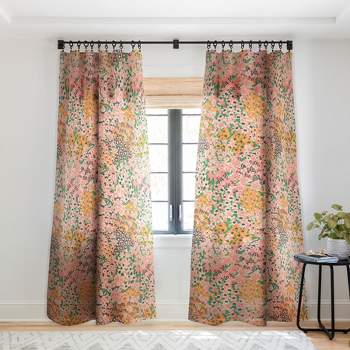 Holli Zollinger Bengal Maya Floral Single Panel Sheer Window Curtain - Deny Designs
