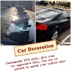 10pcs/Set Diffuser Shark Fin Kit Compatible with Spoiler Roof Wing Air  Generator Carbon Fiber Pattern - 3 of 4