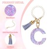 Unique Bargains Resin Lightweight Decorative Sparkling Purple Sequins Tumbler Cup Charm - 3 of 4