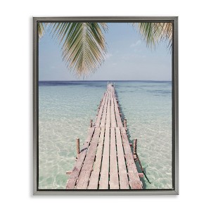 Stupell Industries Tropical Dock on Beach, 17" x 21" - 1 of 4