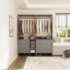 Aheaplus Set of 2 Closet Organizers, Walk-in Closet System with Hanging Rods and Drawers - 2 of 4