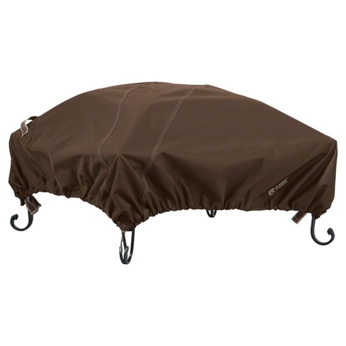 Madrona 40 Square Fire Pit Cover Dark Cocoa Classic