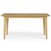 Sapphtopaz Dining Table Kitchen Table 60" Wooden Rectangular Dining Table with Wood Legs for Kitchen, Dining Room - 3 of 4