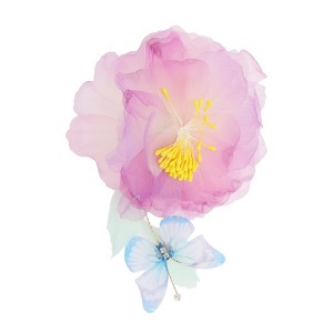 Unique Bargains Flowers Pattern Hair Clip 5.51"x3.74" Rose Purple 1 Pc - 1 of 4