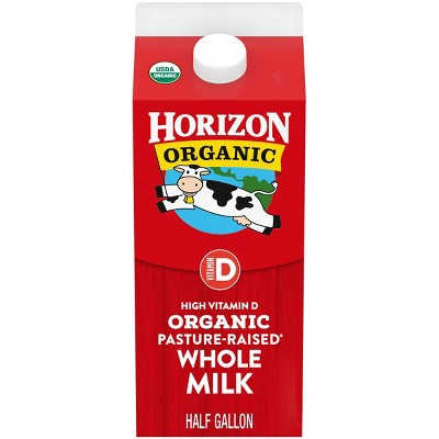 Horizon Organic Whole High Vitamin D Milk - 0.5gal