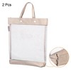 Unique Bargains Office Business Nylon Mesh Transparent Files Handbag - image 3 of 4