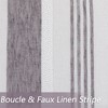 Vertical Striped Linen Textured Semi Sheer Farmhouse Curtains - 3 of 4