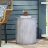 Maggift Patio End Tables Accent Side End Table for Outdoor and Indoor, Garden, Backyard Use, Special Design, Purple, 15.75"*15.75"*18.75" - 3 of 4
