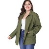 Agnes Orinda Women's Plus Size Winter Zipper Drawstring Waist Long Sleeve with Pockets Fashion Jackets - 4 of 4