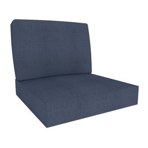 Covers&All Outdoor Sunbrella Deep Seat Cushion Set, Water, UV & Fade Resistant Seat & Back Cushions for Outdoor Furniture - 1 of 4