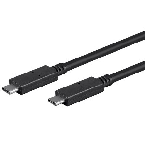 Monoprice USB C to USB C 3.1 Gen 1 Cable - 2 Meters (6.6 Feet) - Black | Fast Charging, 5Gbps, 3A, 30AWG, Type C, Compatible with Xbox One / PS5 / - 1 of 4
