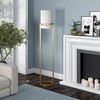 Hudson and Canal 62" Tall Floor Lamp with Fabric Shade - 4 of 4