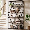 Tribesigns 71-inch Tall Bookshelf, Freestanding 6 Tier Industrial  Bookcase for Living Room - 4 of 4