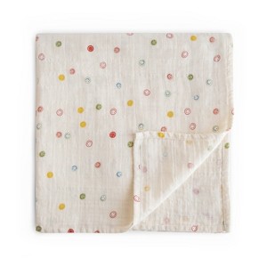 Mushie Organic Cotton Muslin Swaddle Blanket - 1 of 4