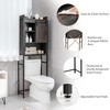 Tangkula Over The Toilet Freestanding Storage Rack Bathroom W/ Slipping ...