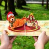 Paper Love 3D Christmas Dog Pop Up Card, 100% Recycled and Eco-Friendly, 8" x 6" Cover - With Envelope and Note Tag - 3 of 4