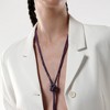 SOHI Women's Amerthyst Purple The Jingle Sautoir Necklace - 4 of 4