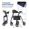Metro Mobility Lightweight Rollator Walkers with Big Wheels,Foldable Rolling Walker with Seat,Drive Walkers for Seniors - 3 of 4