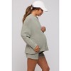 PinkBlush Sage Sweater and Short Maternity Set - 3 of 4